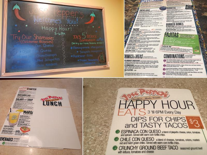 Jose Pepper's Menu