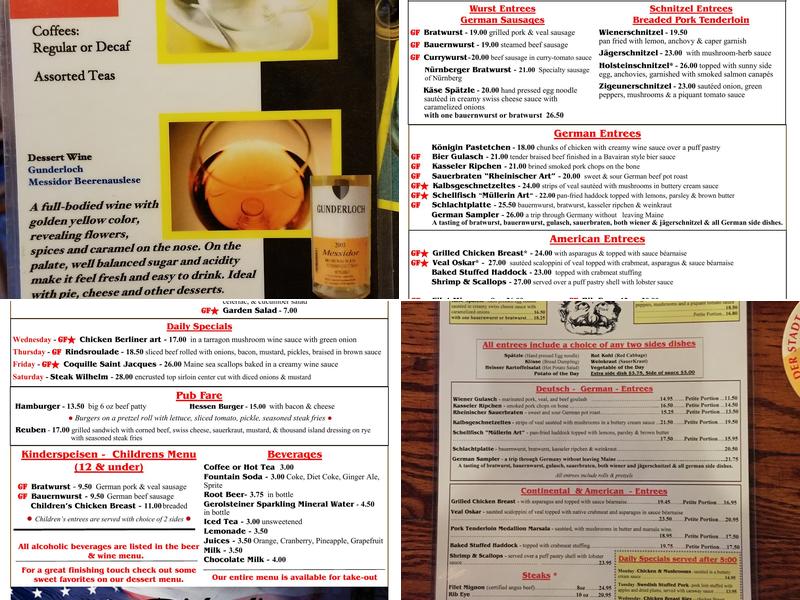 Richard's Restaurant Menu