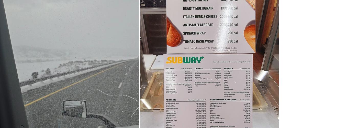 Subway Menu