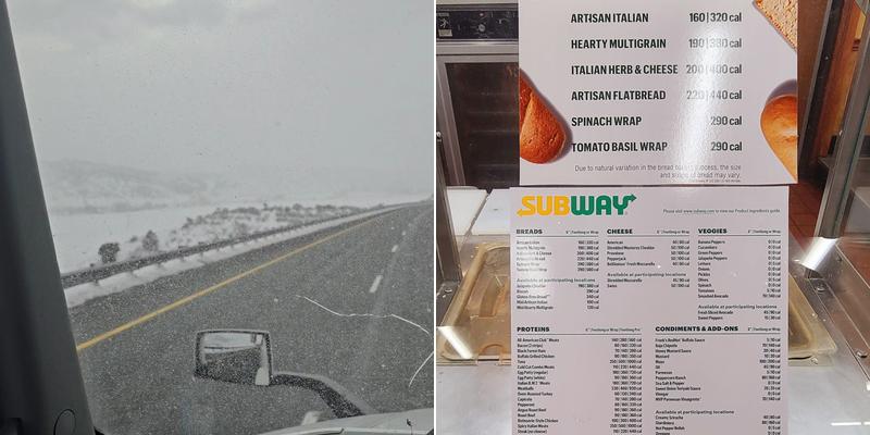 Subway Menu