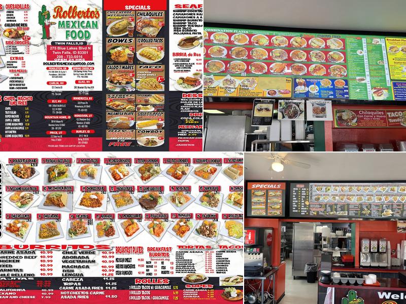 Rolbertos carlin Menu