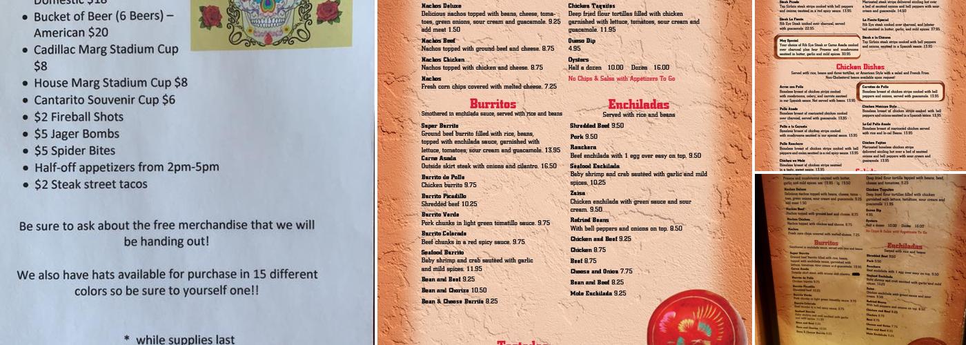 La Fiesta Menu