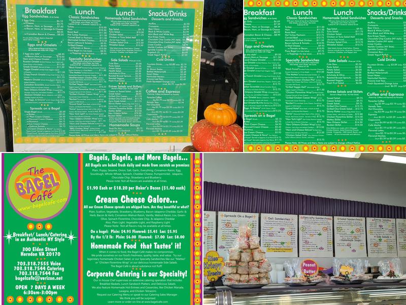 Bagel Cafe Menu