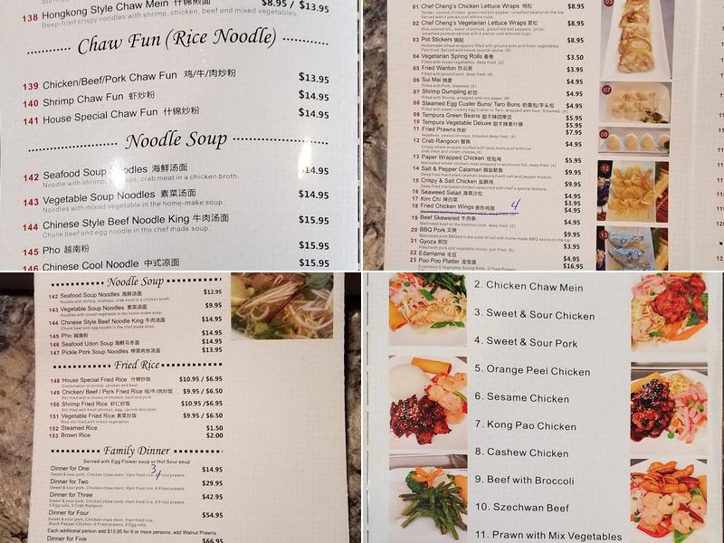 Chef Cheng's Chinese Restaurant Menu