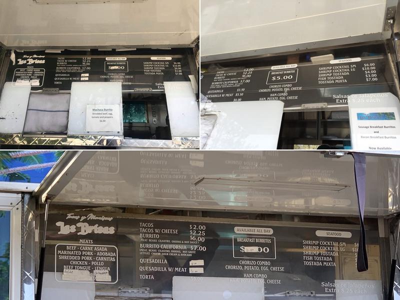 Tacos Las Brisas Menu