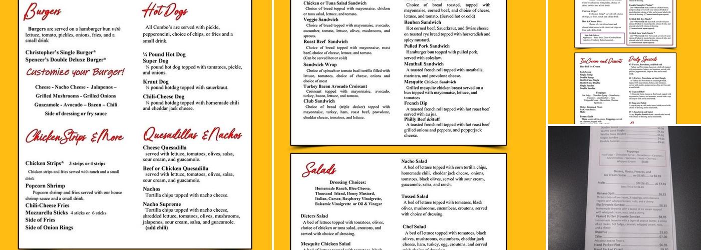 The Inside Scoop Menu