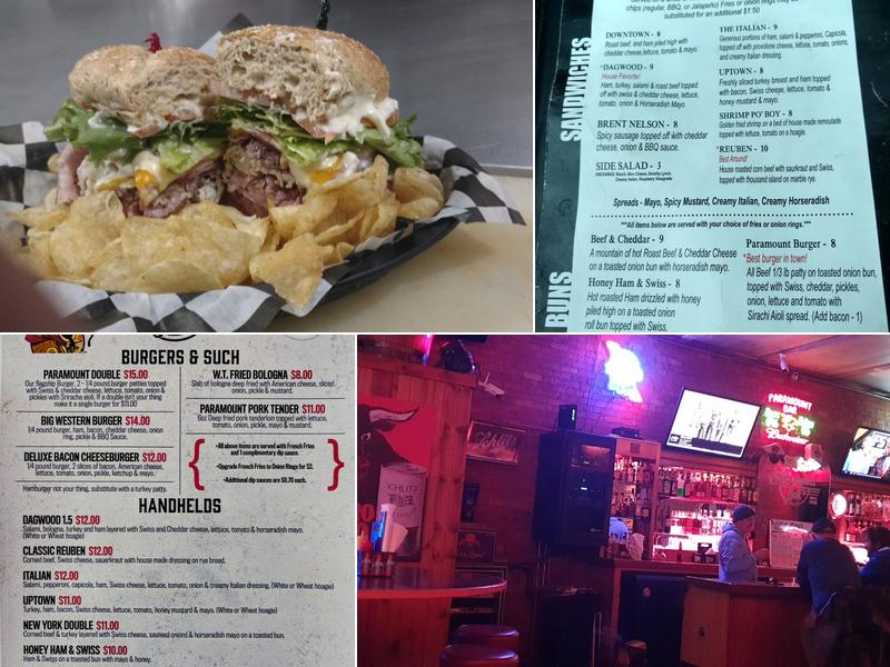 Paramount Bar Menu