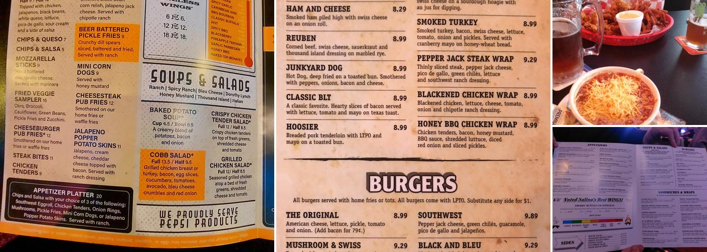 Speakeasy Menu