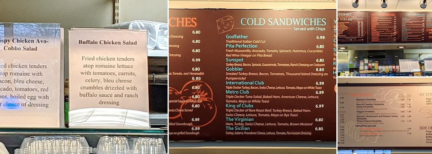 Sunspot Cafe of Fairfax Menu