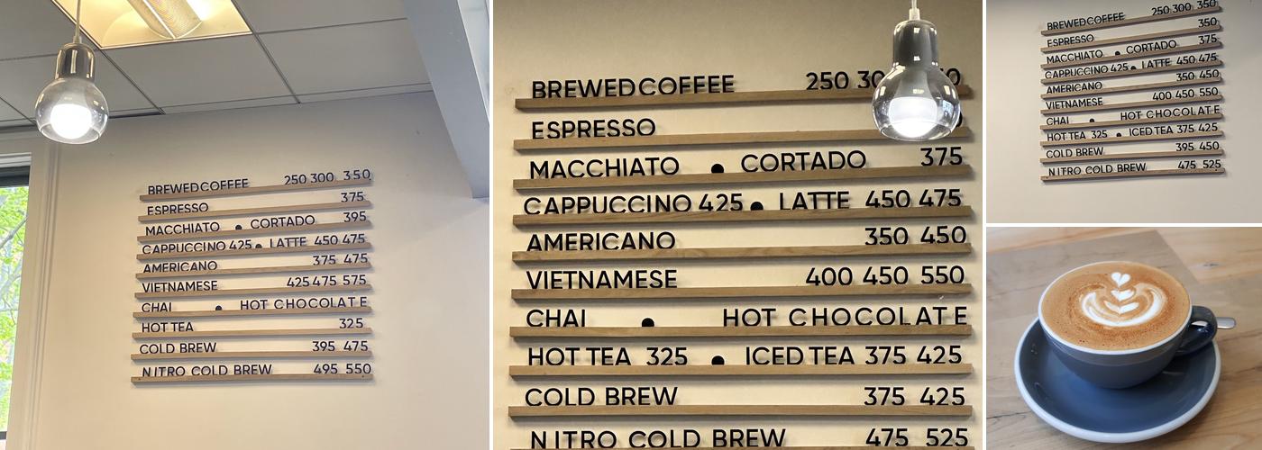Bard Coffee Menu