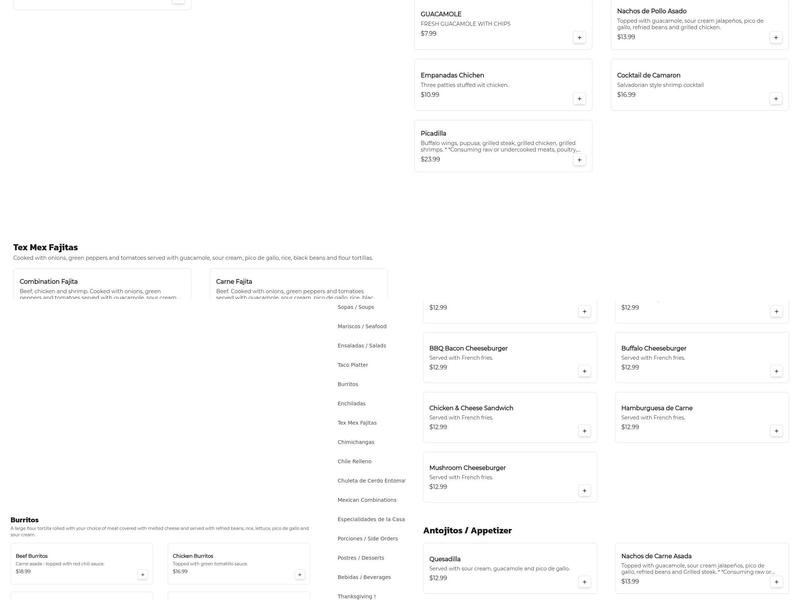 Two Amigos Restaurant Menu