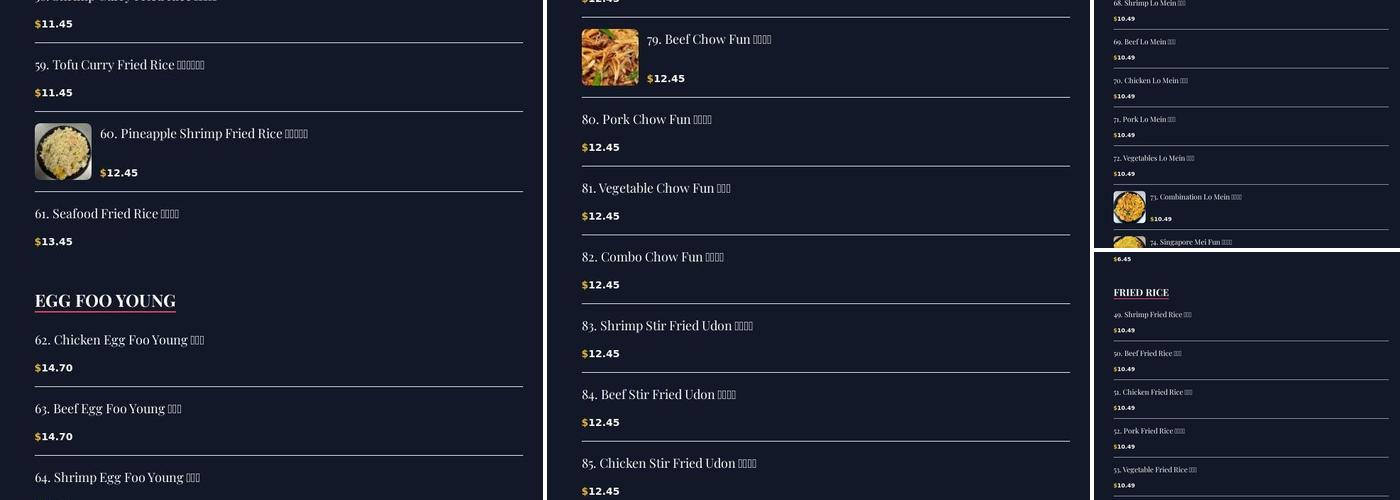 Hula Inn Menu