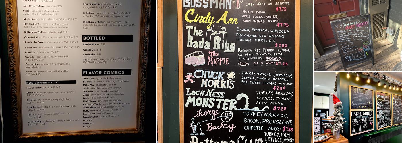 True West Coffee Menu