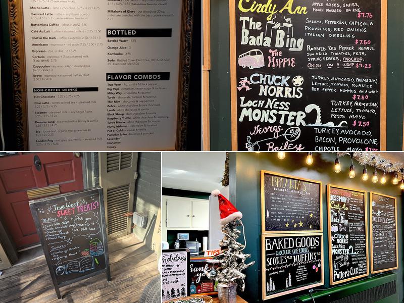 True West Coffee Menu