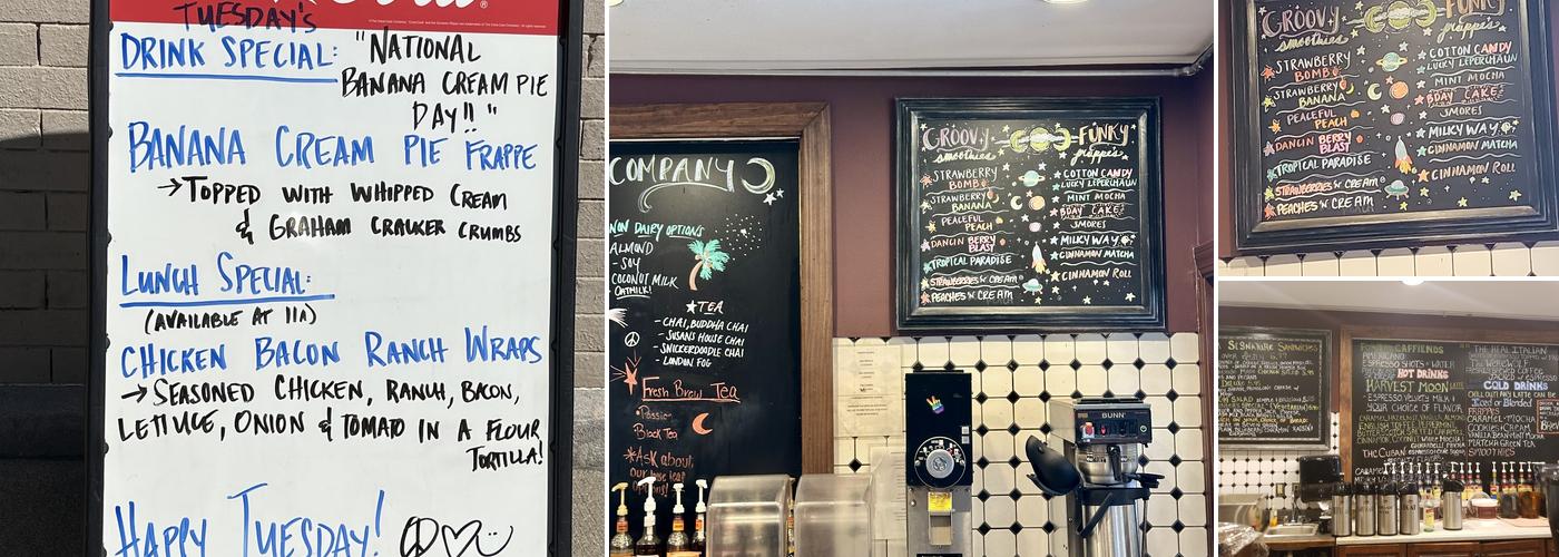 Triple Moon Coffee Company Menu