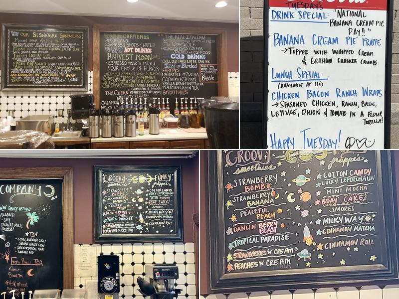 Triple Moon Coffee Company Menu