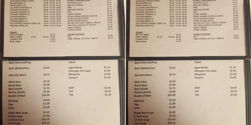 Mecca Cafe Menu