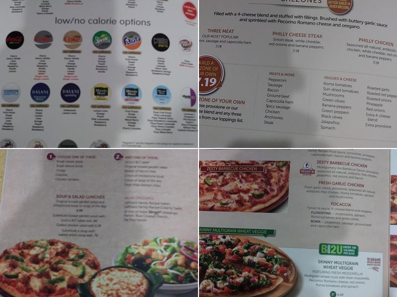 LaRosa's Pizza Hamilton Menu