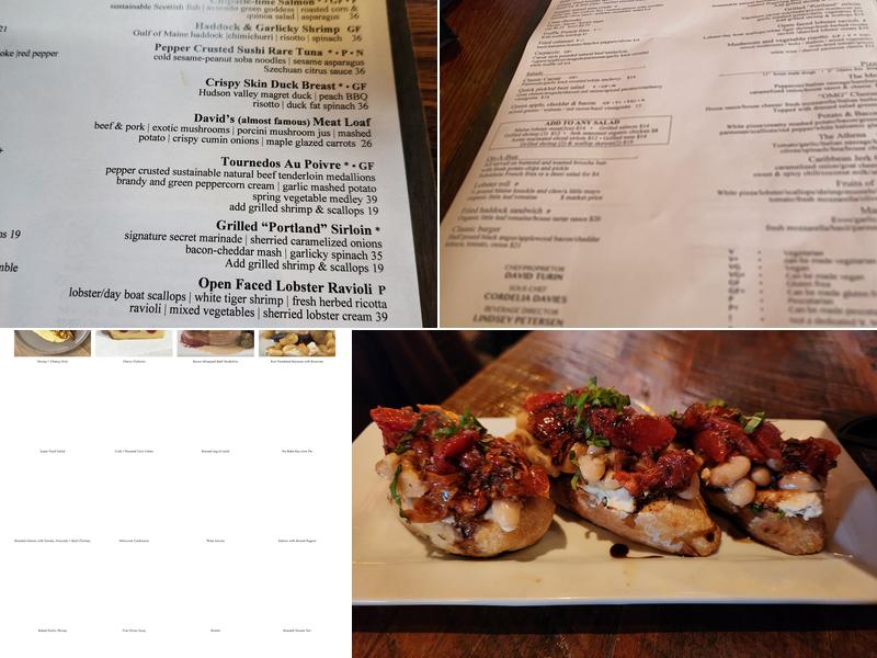 David's Restaurant Menu