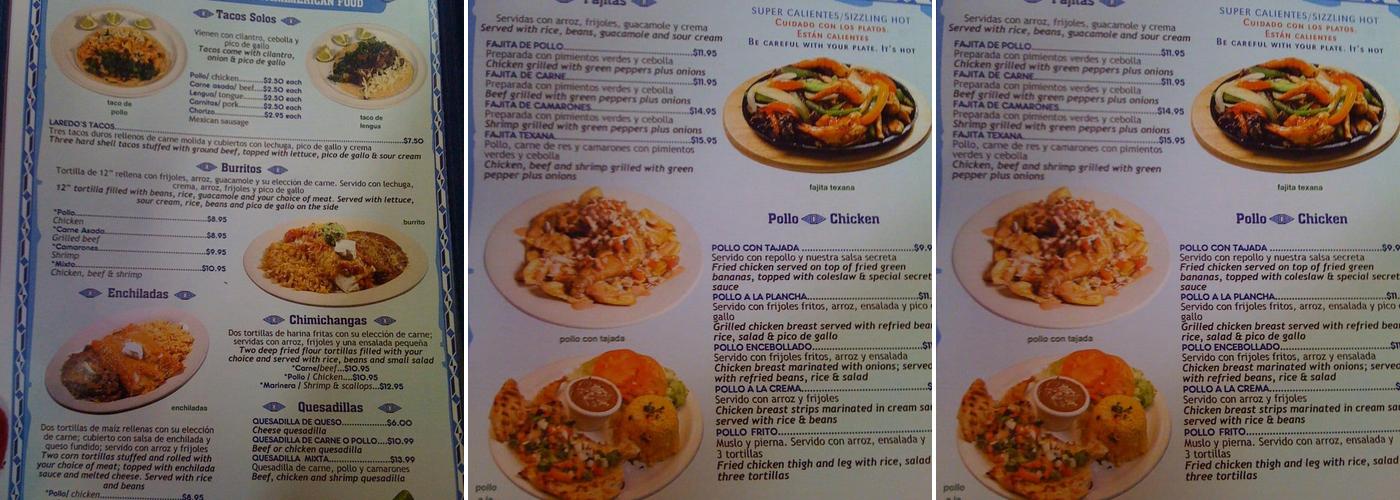 LESLY RESTAURANT BAR & GRILL Menu