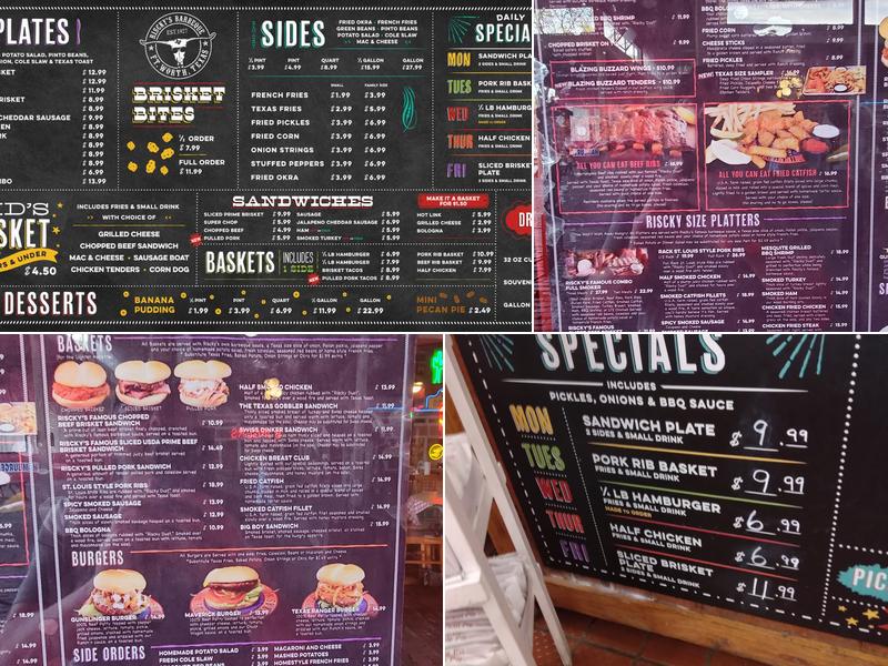 Riscky's BAR-B-Q Menu