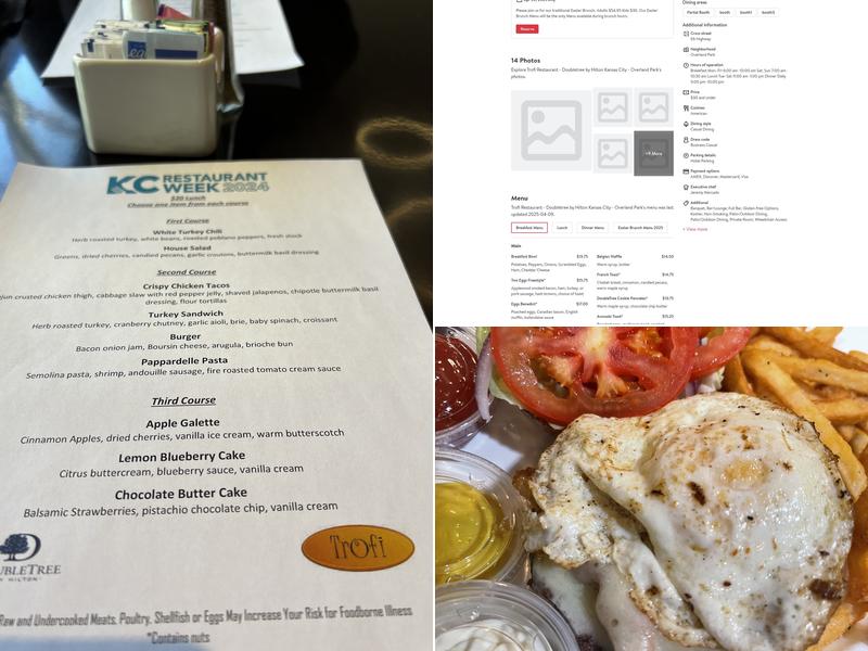 Trofi Restaurant Menu