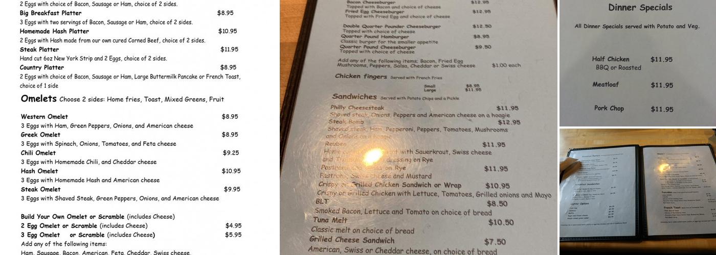 Top of the Hill Grille Menu