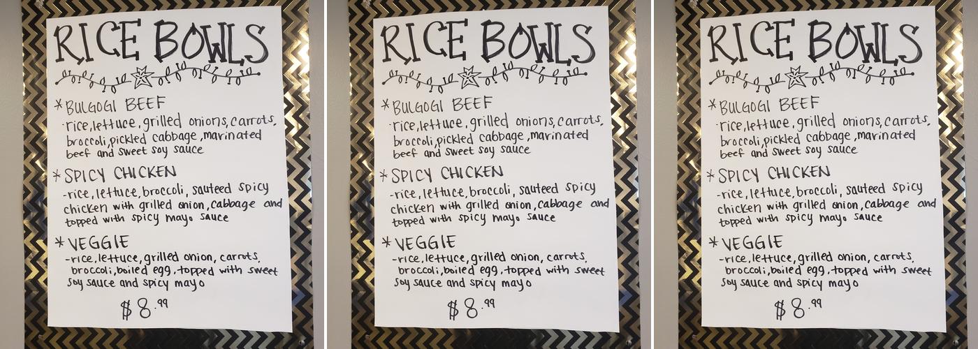 Central Park Cafe Menu