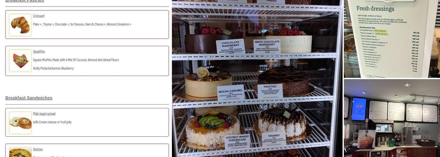 Pastry Xpo Cafe Menu