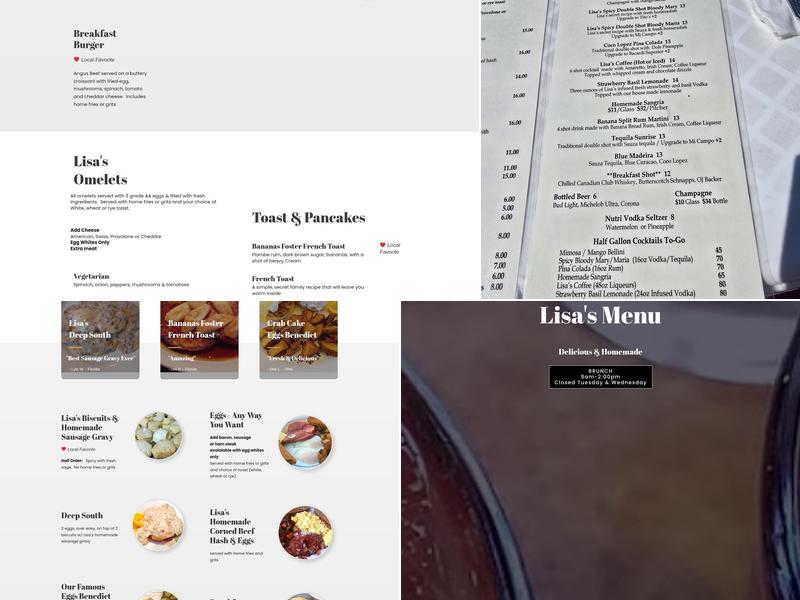 Lisa's Cafe of Madeira Menu