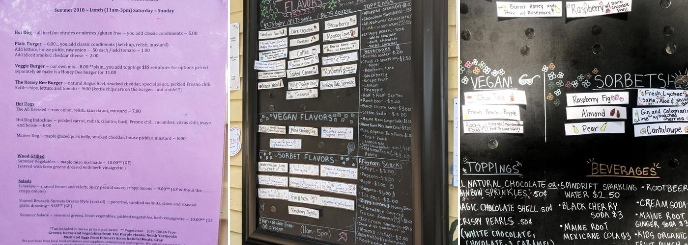 Bresca and the Honey Bee Menu