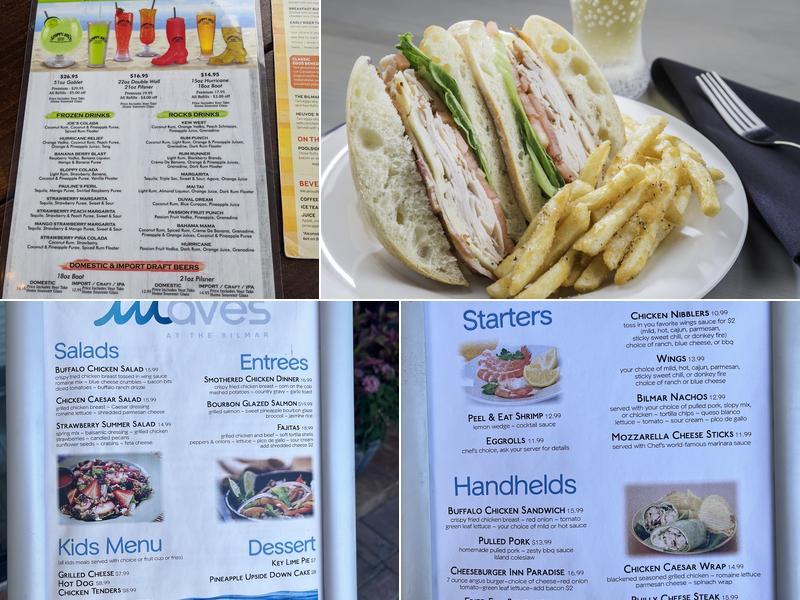 Waves Beach Bar Menu