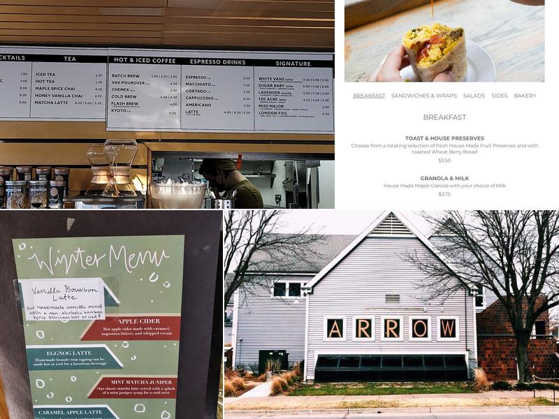 Arrow Coffee Co Menu