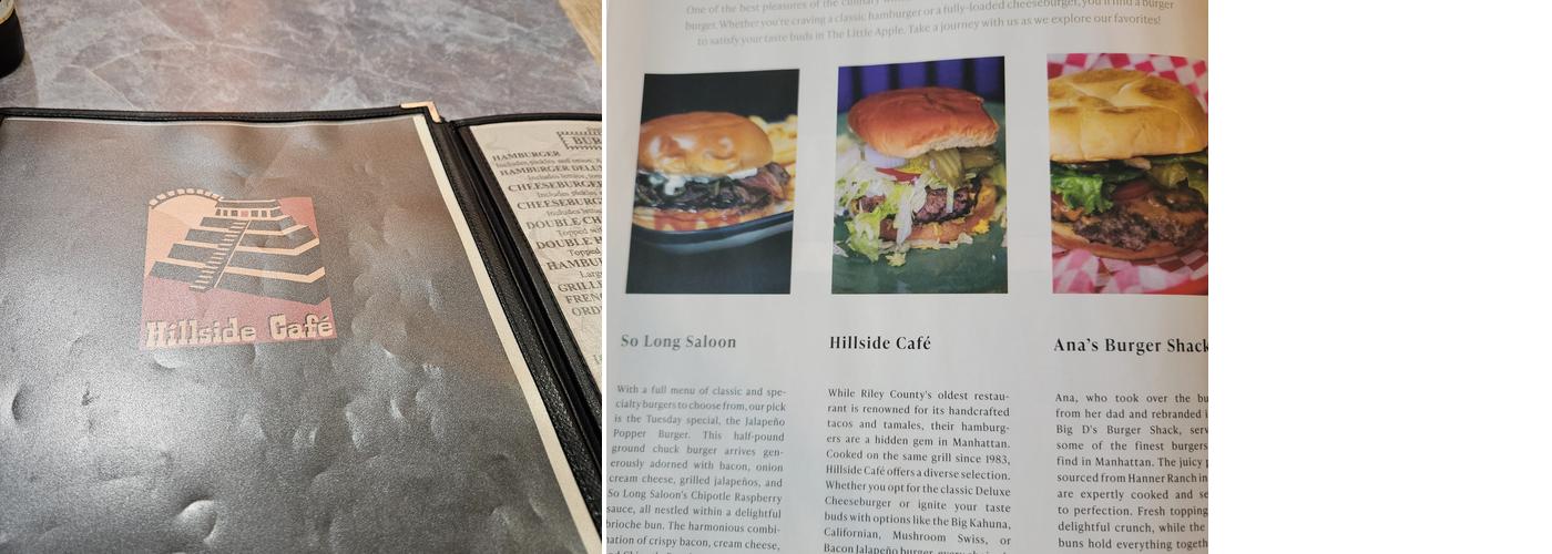 Hillside Cafe Menu