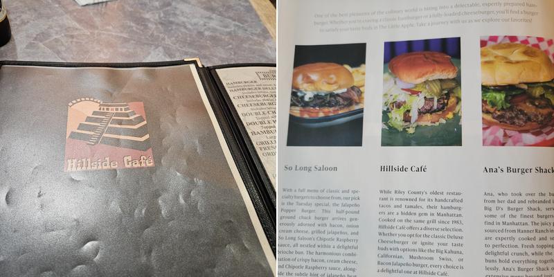 Hillside Cafe Menu