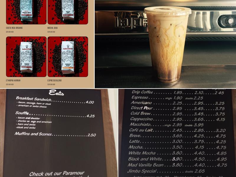 Paramour Coffee Menu