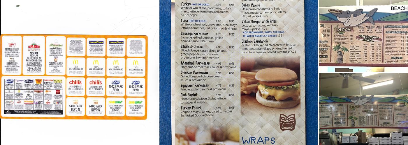 Beach Pizza Plus Menu