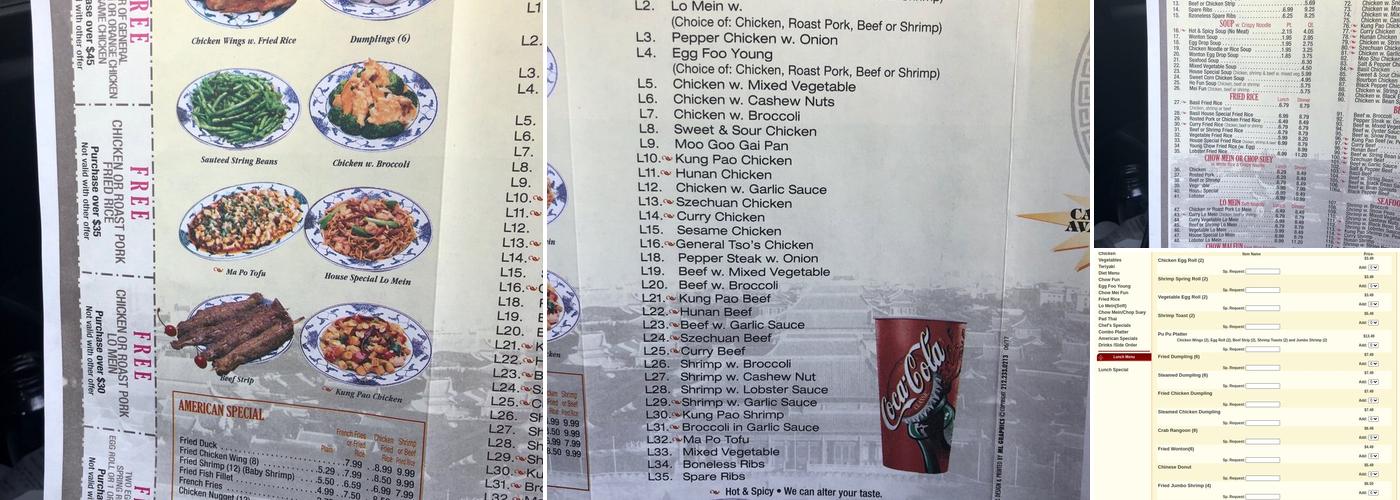 China Wok Menu