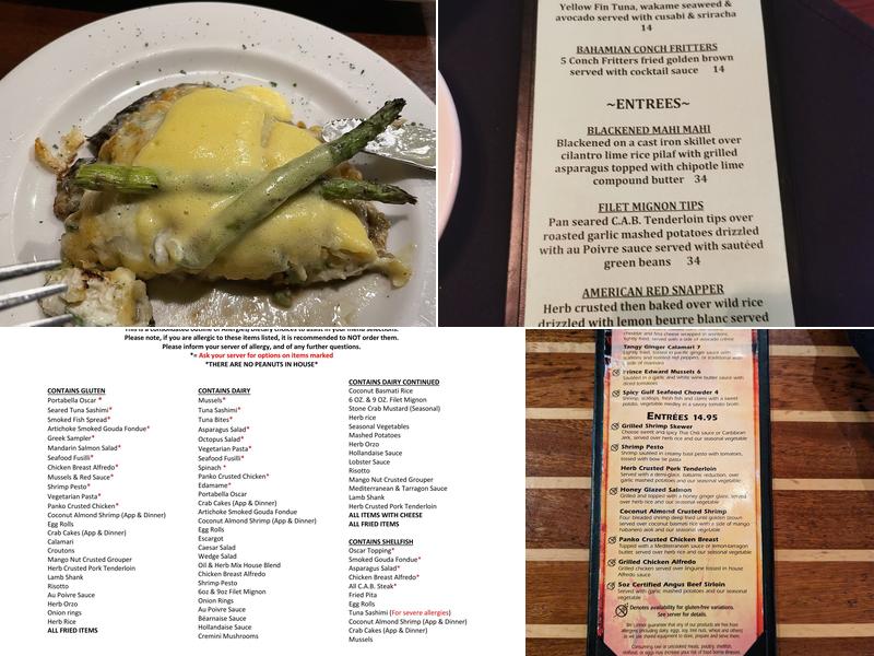 Middle Grounds Grill Menu