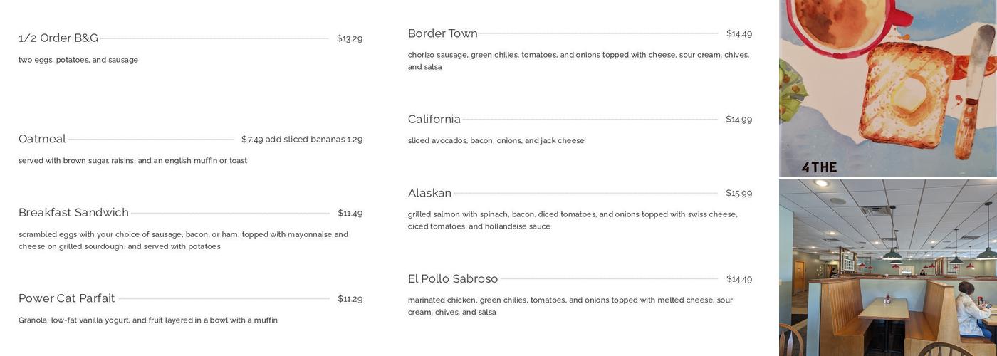 Early Edition Menu