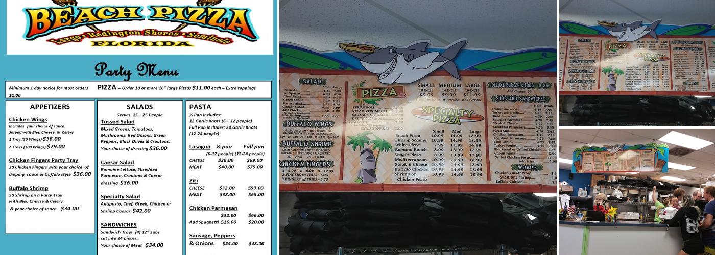 Beach Pizza Plus Menu