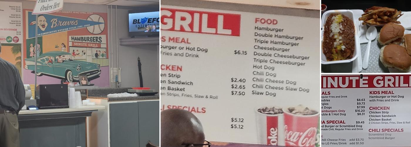 Minute Grill Menu