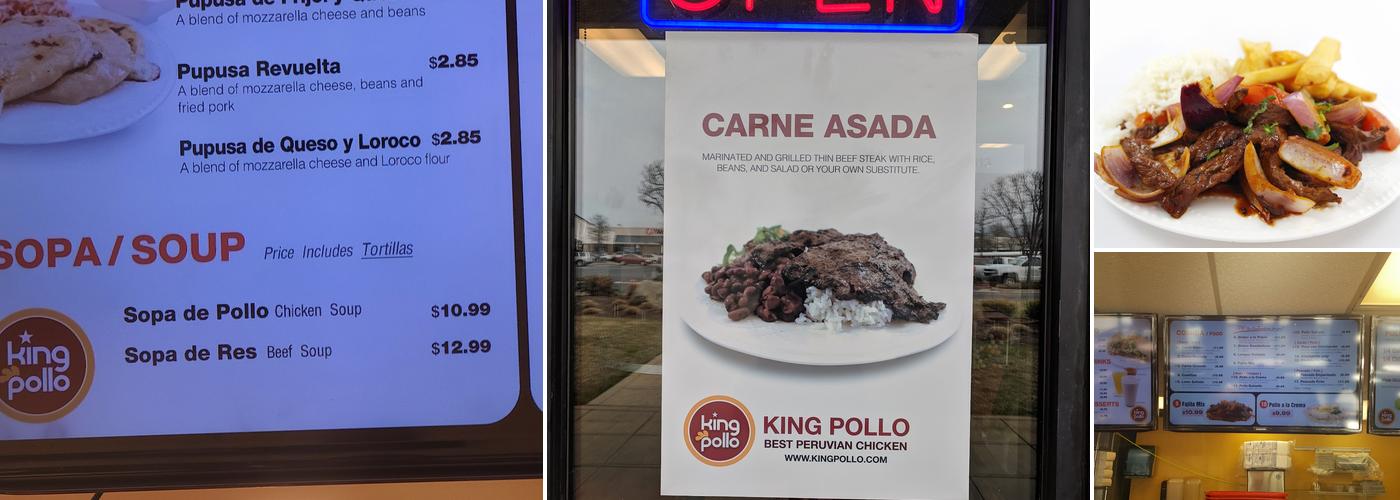 King Pollo of Sterling Menu