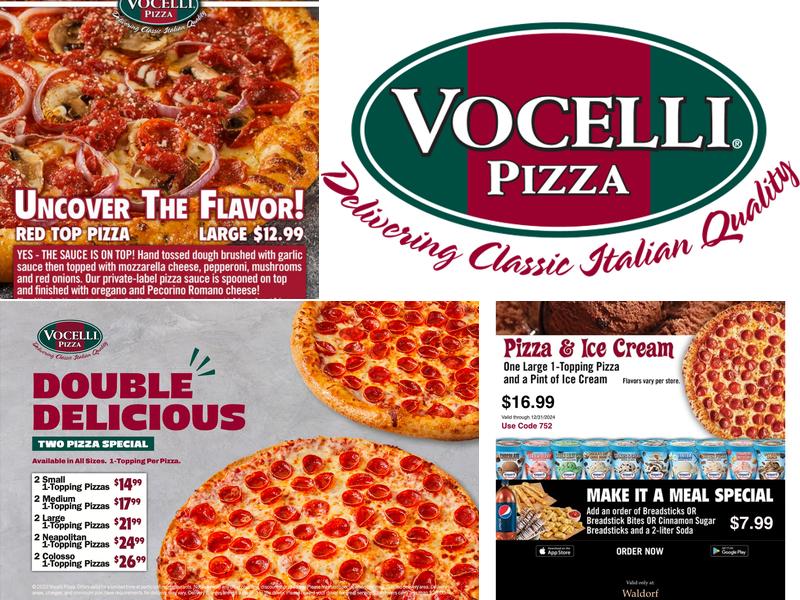 Vocelli Pizza Menu