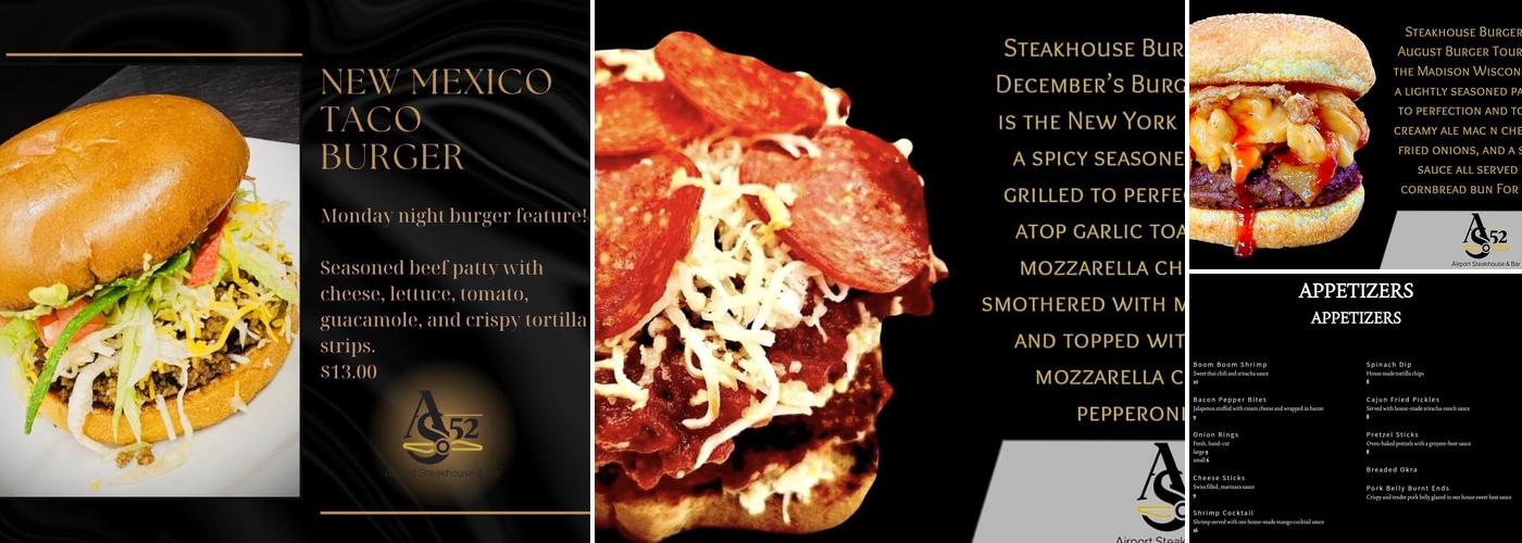 Airport Steakhouse Menu