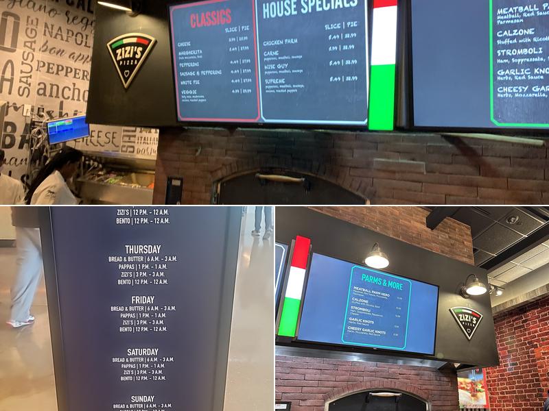 Zizi's Pizza Menu