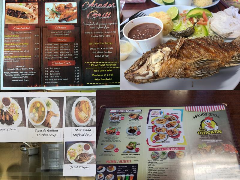 Asados Grill Menu
