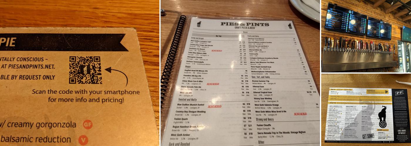 Pies & Pints - Lexington, KY Menu