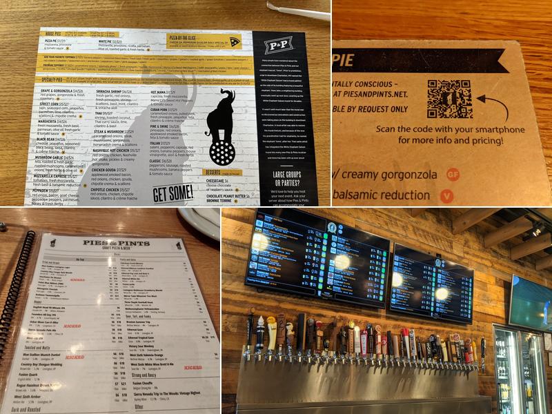 Pies & Pints - Lexington, KY Menu