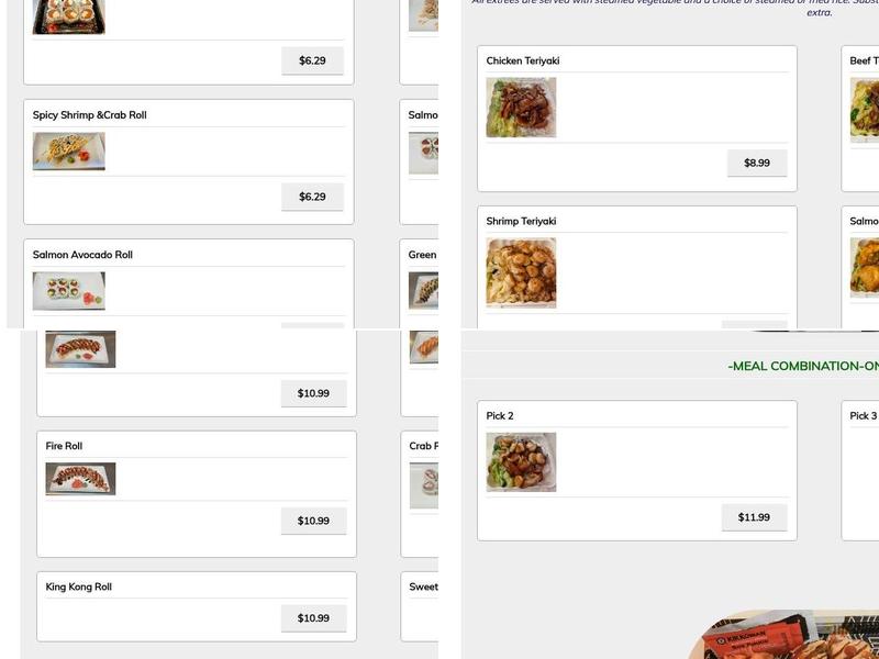 Extreme Teriyaki Grill Express Menu